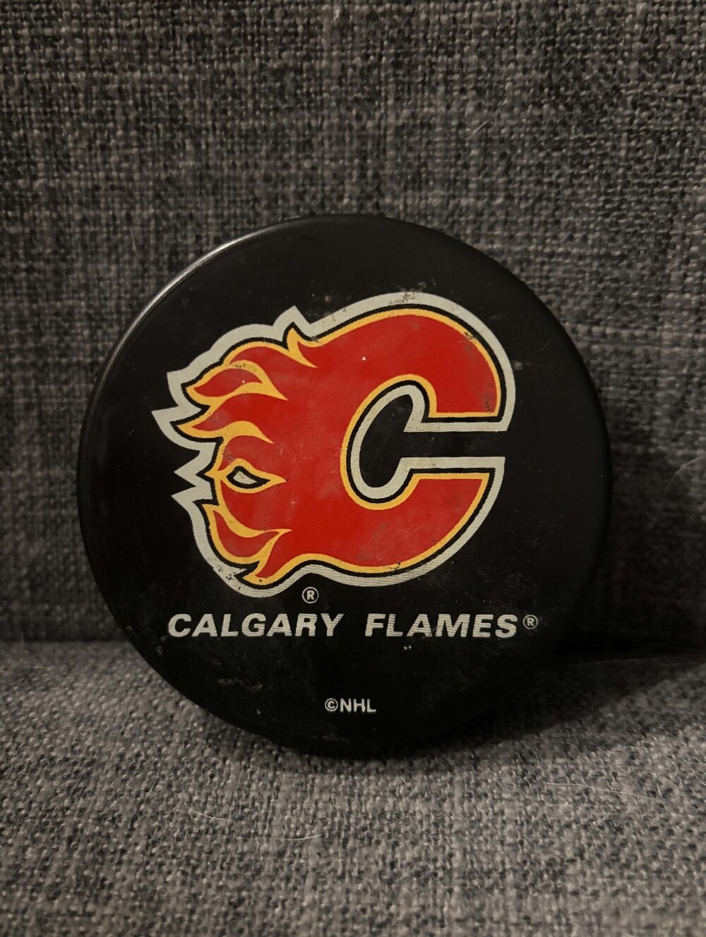 Vintage Calgary Flames NHLOfficial Hockey Game Puck New